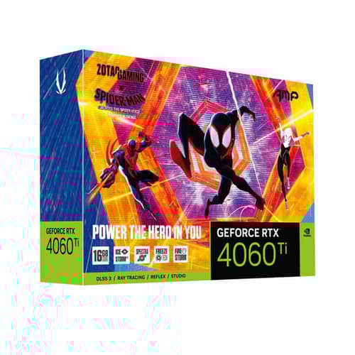 Zotac Gaming RTX 4060 Ti Amp Spider Man 16GB Graphics Card